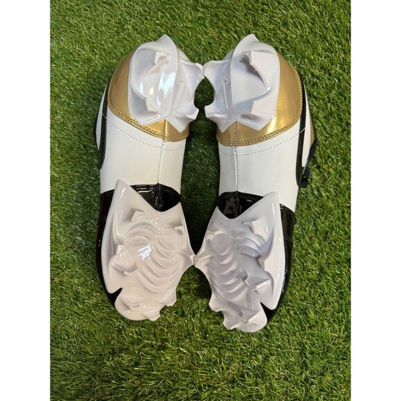 Nike Jordan 1 Low TD Cleat Patent Gold Toe Football Cleats Men 10.5 FJ6245-701 main image 8